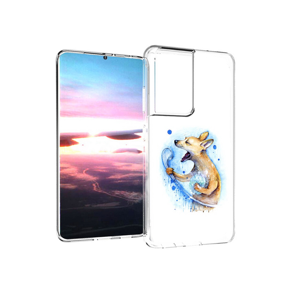 

Чехол MyPads Tocco для Samsung Galaxy S21 Ultra пение в душе (PT157307.497.537), Прозрачный, Tocco