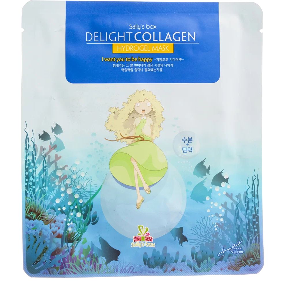 Маска для лица Sallys Box Delight Collagen Hydrogel Mask с коллагеном тканевая 25 г 600₽