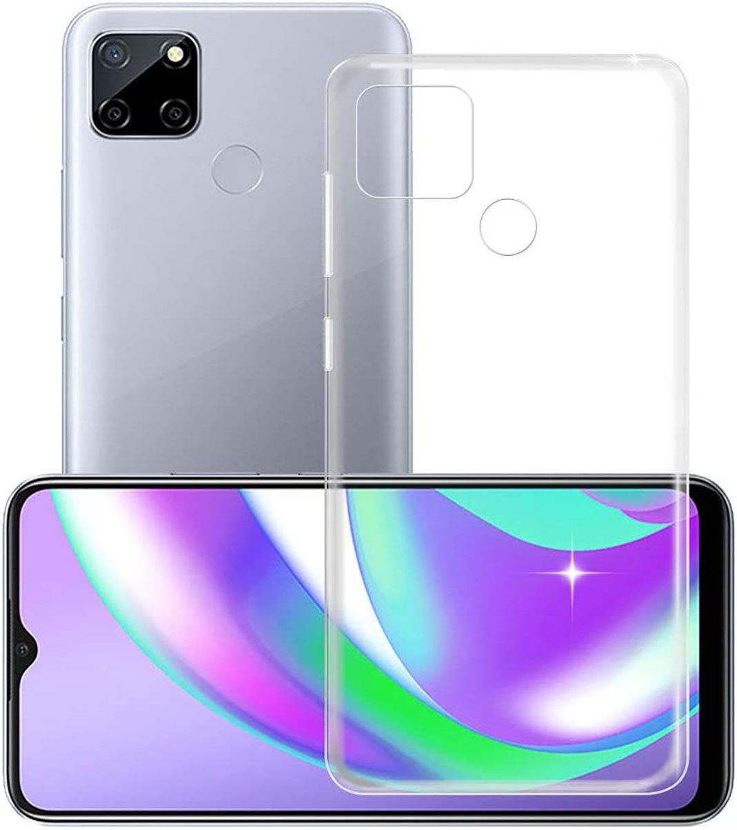 

Защитный чехол на Realme C25 / C25S / Рилми С25 / С25с прозрачный, 3833