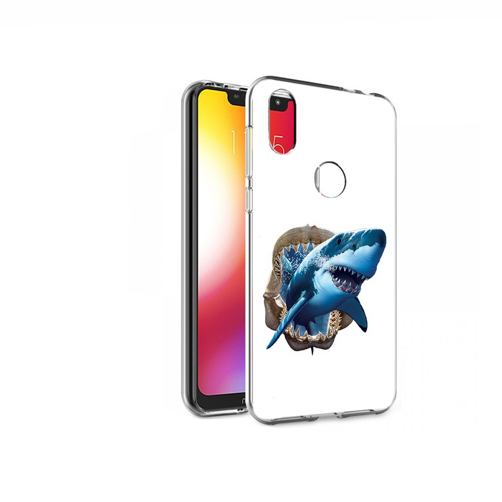 

Чехол MyPads Tocco для Motorola One челюсти (PT126881.369.675), Прозрачный, Tocco