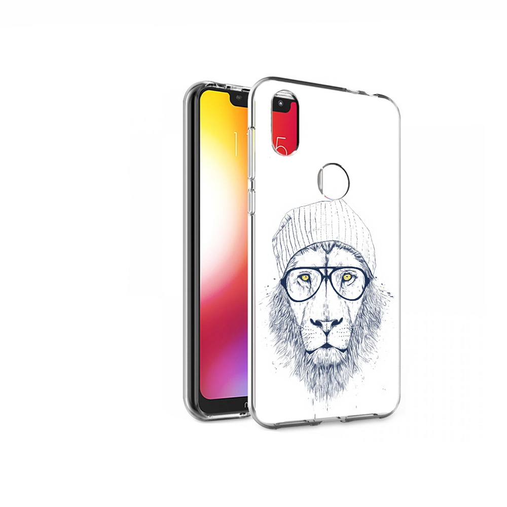 

Чехол MyPads Tocco для Motorola One хиппи лев (PT126881.369.663), Прозрачный, Tocco