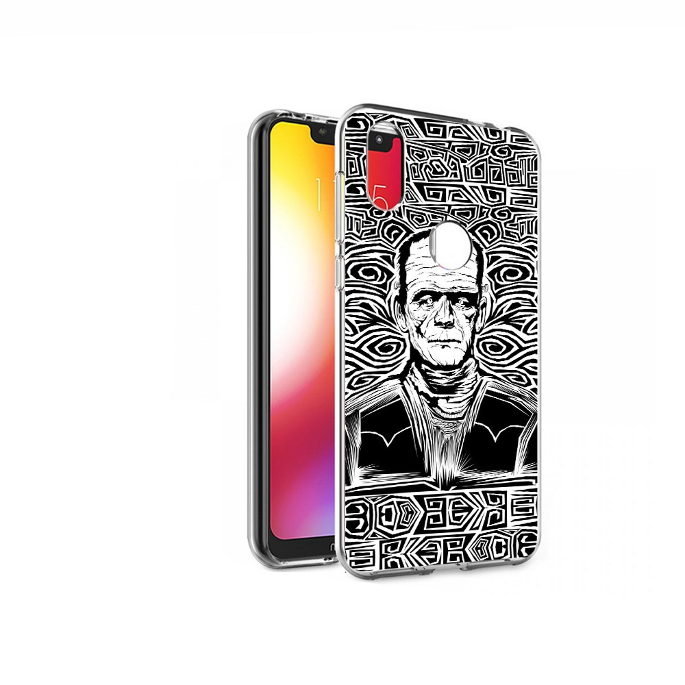 

Чехол MyPads Tocco для Motorola One франкенштейн черно белый (PT126881.369.661), Прозрачный, Tocco