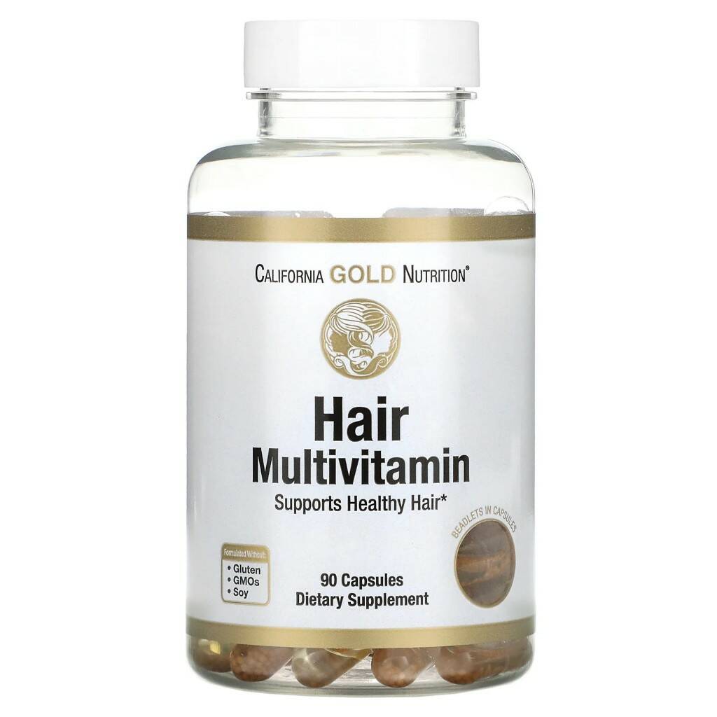 California Gold Nutrition Hair Multivitamin, 90 капсул
