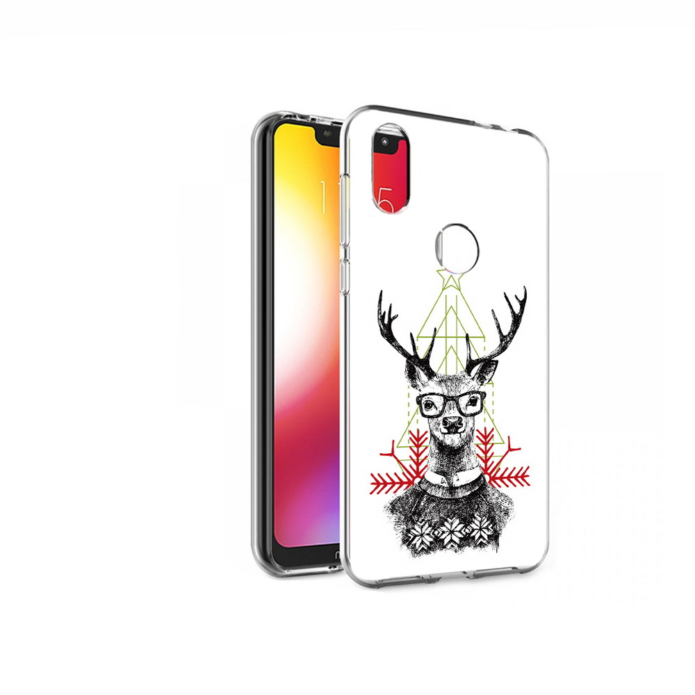 

Чехол MyPads Tocco для Motorola One умный олень (PT126881.369.652), Прозрачный, Tocco