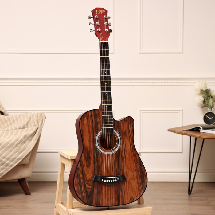 Акустическая гитара Music Life SD-H38Q,9915656, коричневая