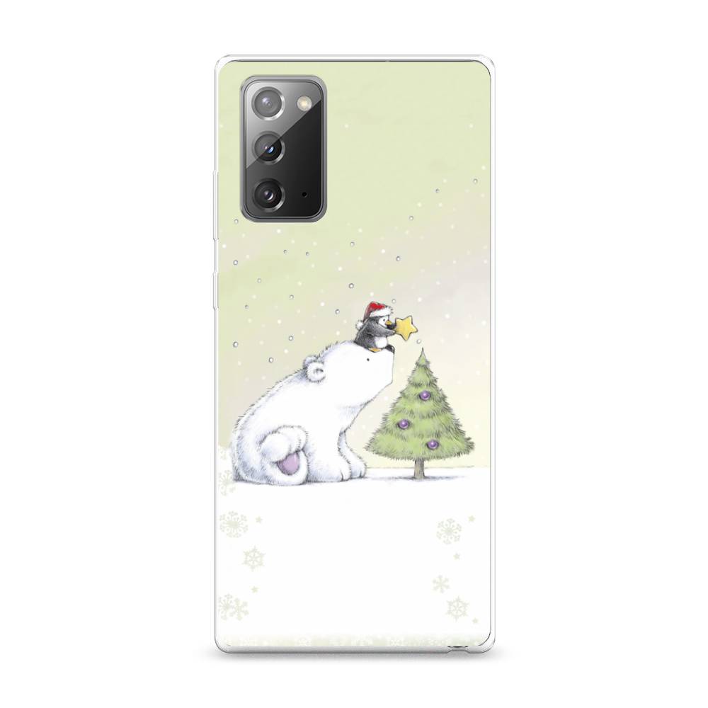 

Чехол на Samsung Galaxy Note 20 "Украшение елки", Белый;бежевый, 2100950-5