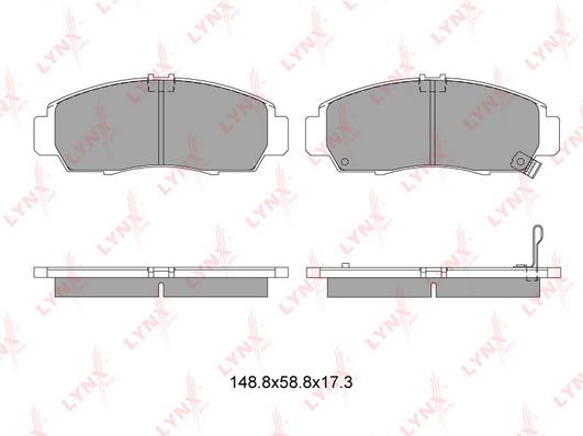 

Тормозные колодки LYNXauto передние для Honda Civic 05-, Accord 2.0 2003- BD3403