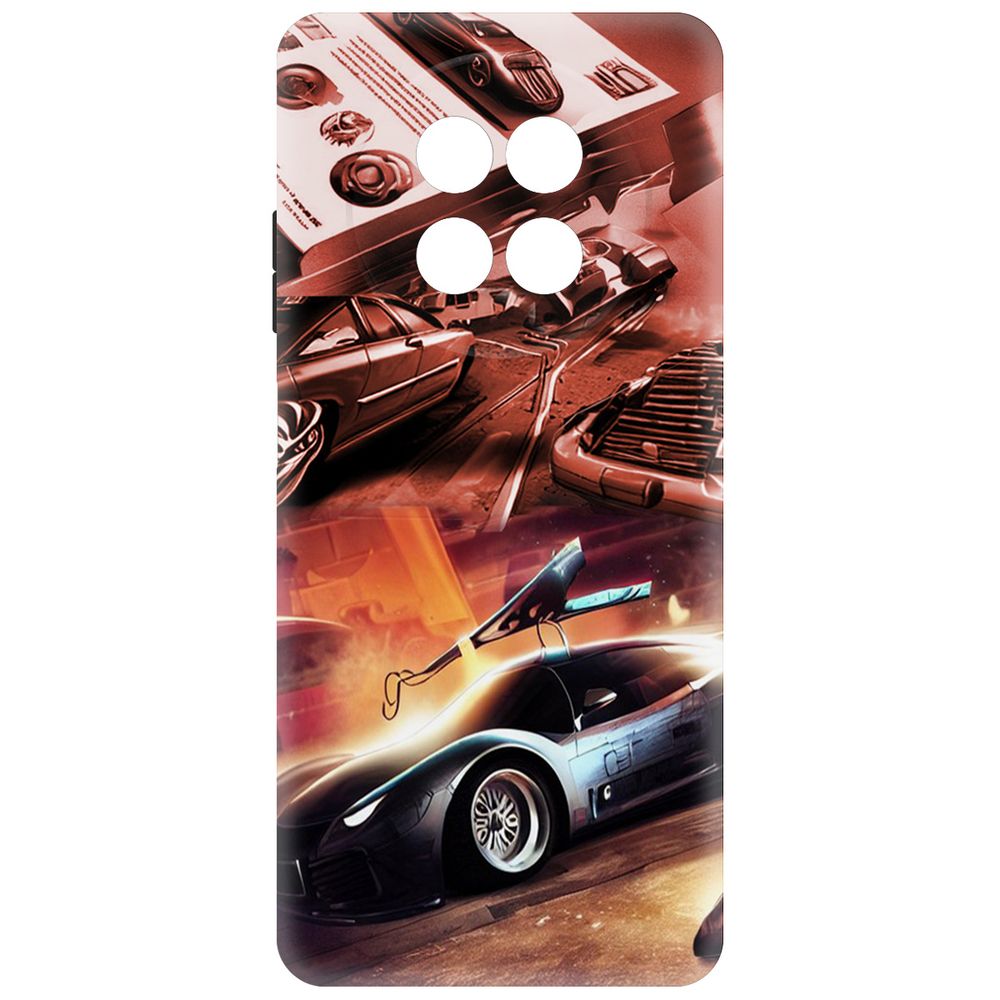 

Чехол-накладка Krutoff Soft Case Автодинамика для Realme 13+ 5G черный