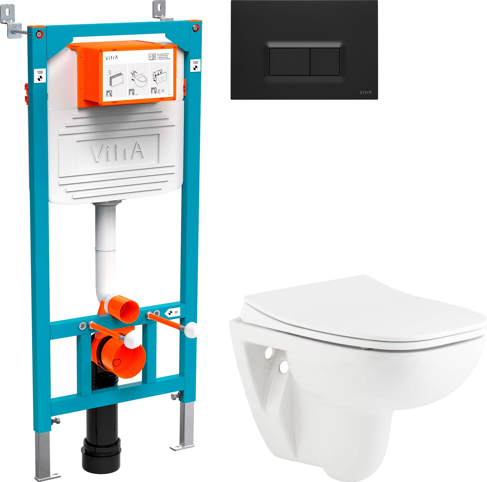 

Комплект Унитаз подвесной Seramiksan Petite A101002H + Система инсталляции для унитазов V, Petite