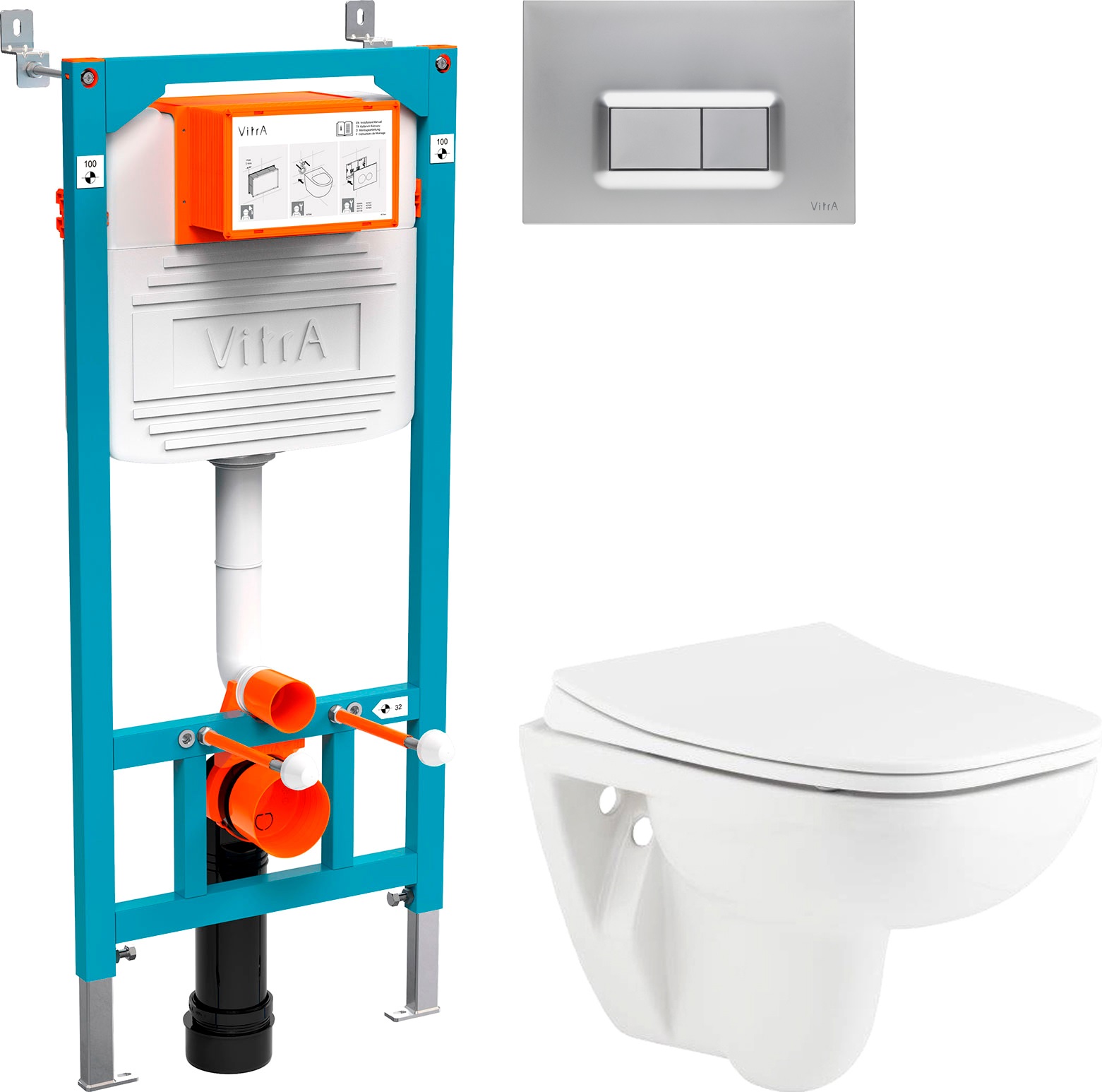 

Комплект Унитаз подвесной Seramiksan Petite A101002H + Система инсталляции для унитазов V, Petite