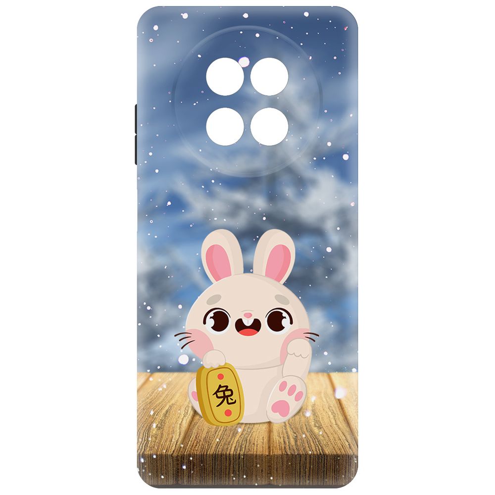 

Чехол-накладка Krutoff Soft Case Год кролика для Realme 13+ 5G черный