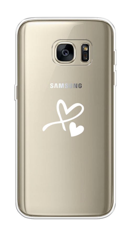 

Чехол Awog на Samsung Galaxy S7 "Сердечко минимализм", Белый, 24550-6