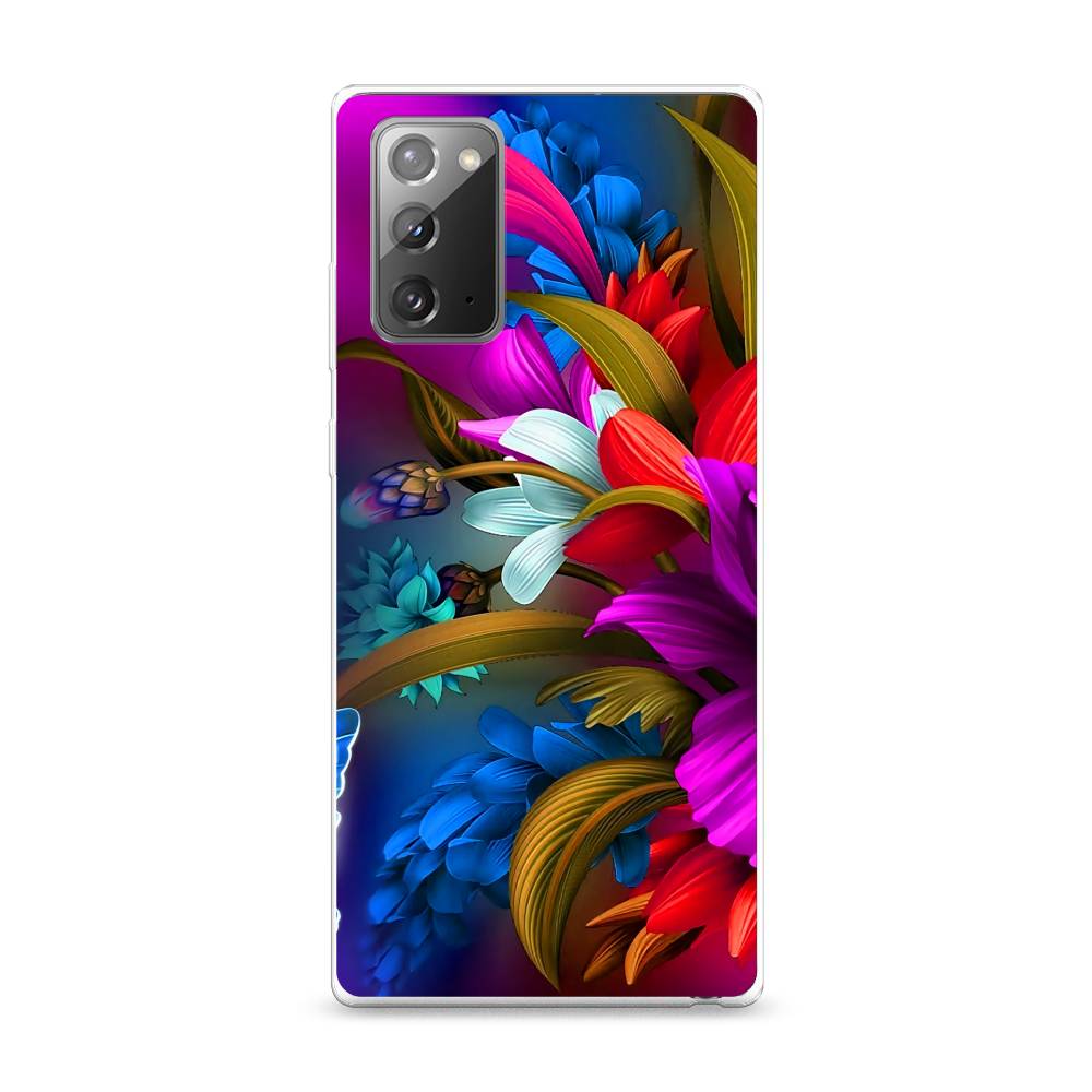 

Чехол на Samsung Galaxy Note 20 "Фантастические цветы", Фиолетовый;красный;синий, 2100950-2