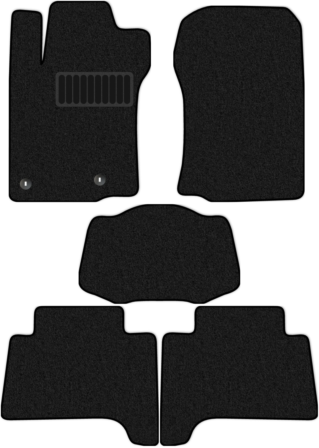 фото Коврики allmone "comfort" для toyota land cruiser prado iv (j150) 2013 - н.в. черн 5 шт. т