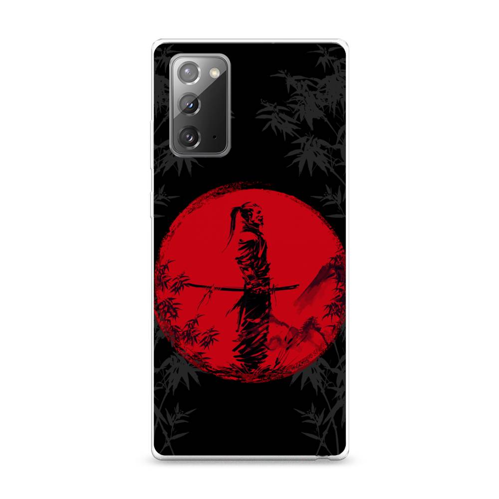 

Чехол на Samsung Galaxy Note 20 "Самурай на красном фоне", Черный;красный;серый, 2100950-4