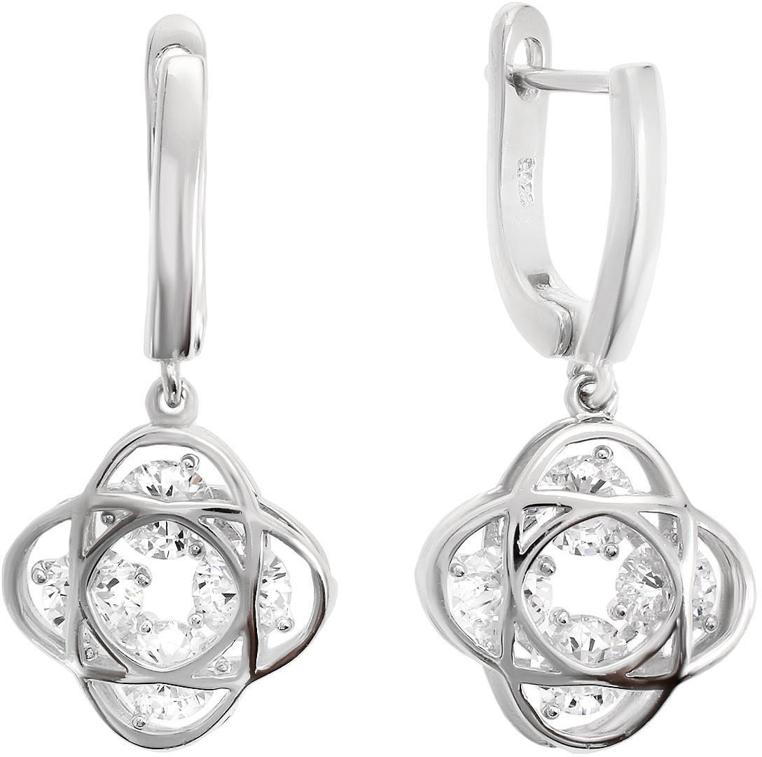 

Серьги из серебра с фианитом Balex Jewellery 2422910271, 2422910271