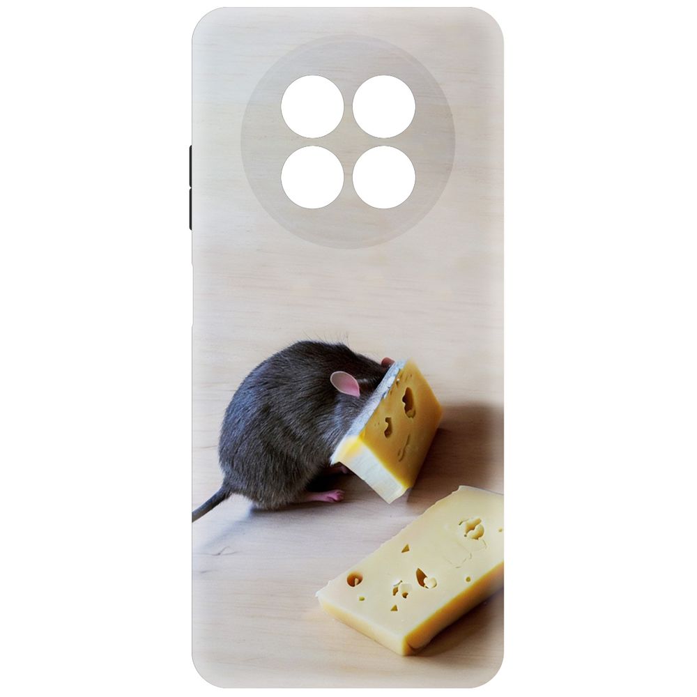 

Чехол-накладка Krutoff Soft Case Мышь и сыр для Realme 13 5G черный