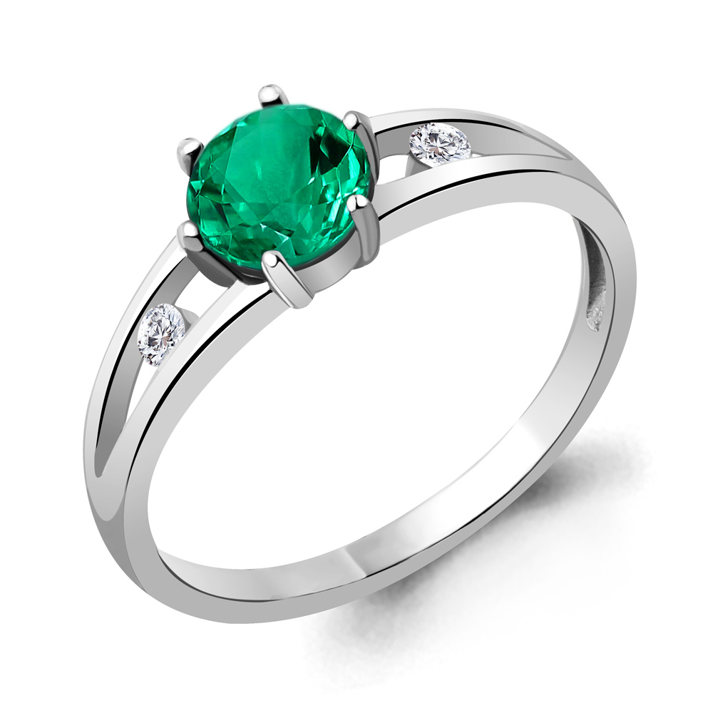 

Кольцо из серебра с фианитом Aquamarine Aquamarine 68784Г_925_р р. 17,5, 68784Г_925_р