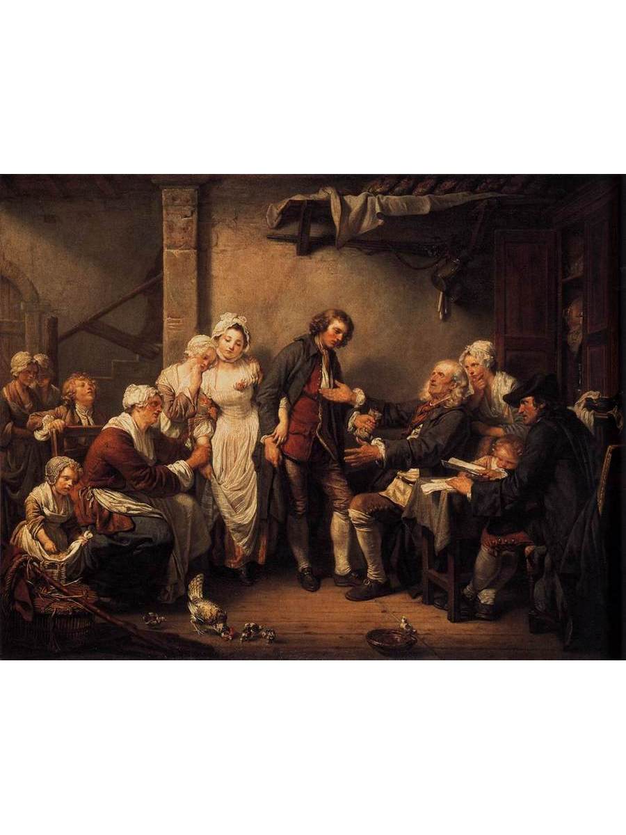 

Постер DRABS A3 Грез Жан Батист 1725 - 1805 Деревенская помолвка