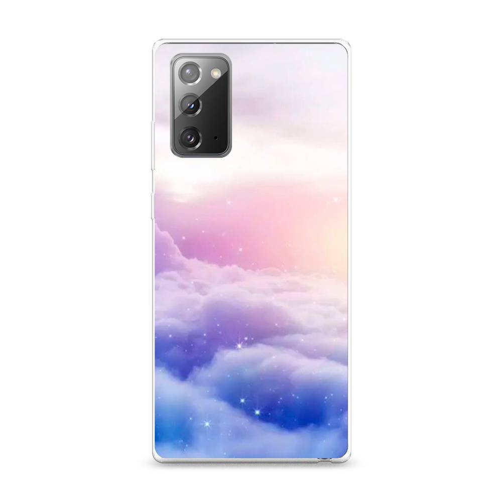 

Чехол на Samsung Galaxy Note 20 "Небеса", Голубой;белый;розовый, 2100950-2