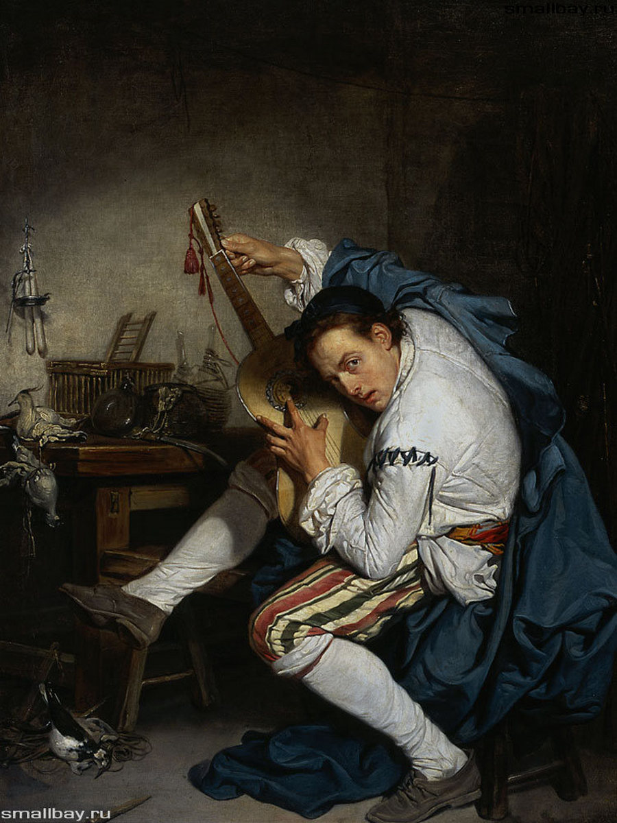 

Постер DRABS A3 Грез Жан Батист 1725 - 1805 Гитарист