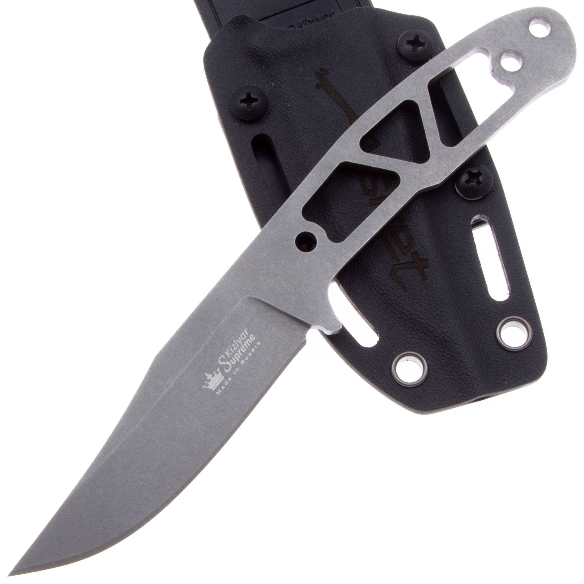 

Скелетный нож Kizlyar Supreme Asket, сталь Bohler N690, Серый, Asket