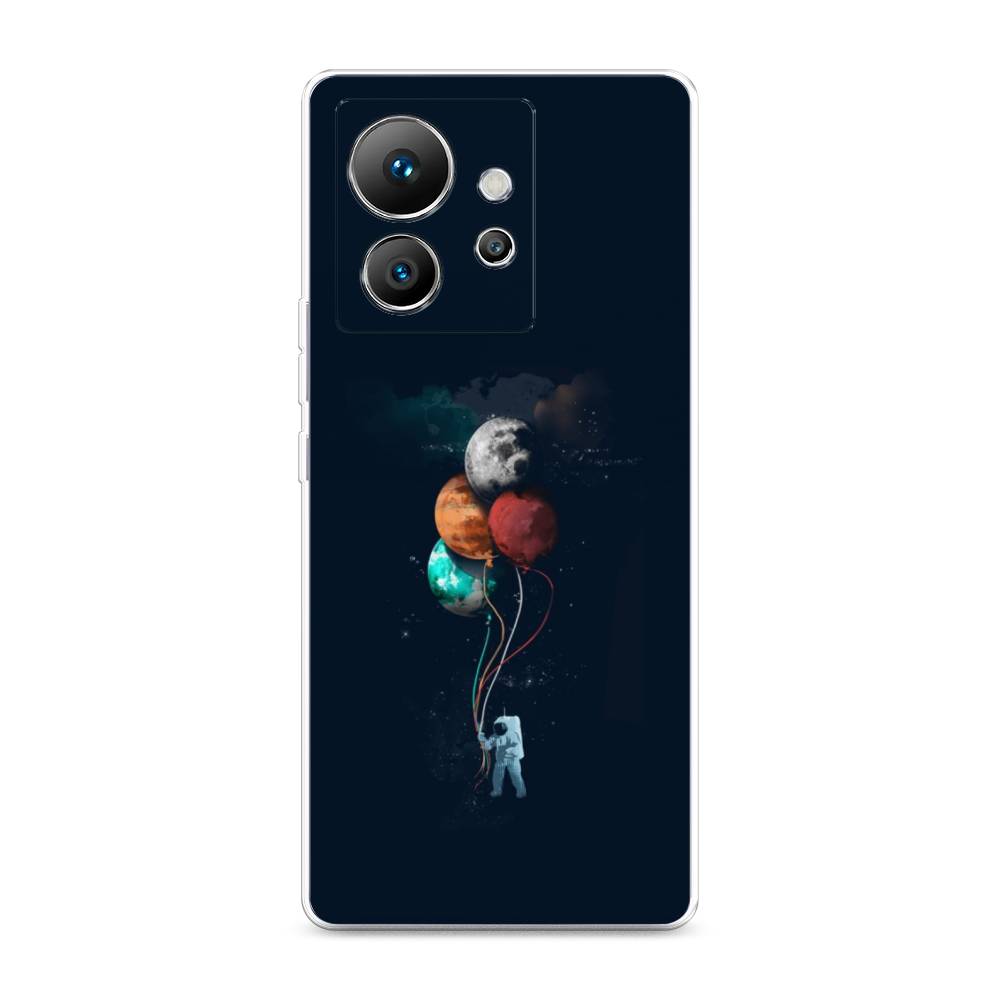 

Чехол на Infinix Zero Ultra 5G "Космонавт с шариками", Разноцветный, 3102850-4