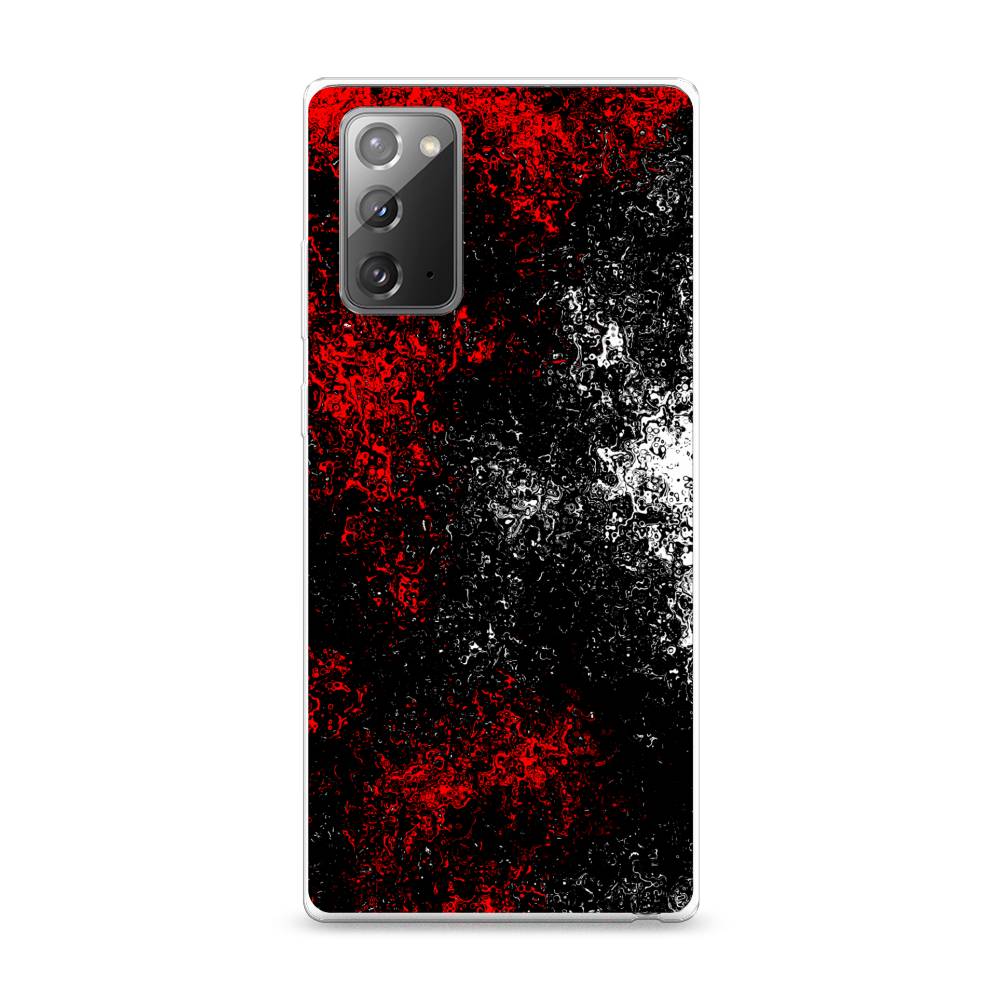 

Чехол на Samsung Galaxy Note 20 "Монотипия", Красный;черный;белый, 2100950-3