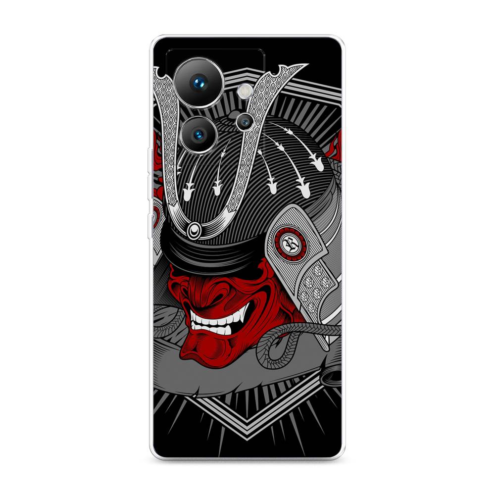 

Чехол на Infinix Zero Ultra 5G "Красная маска самурая", Белый;красный;черный, 3102850-4