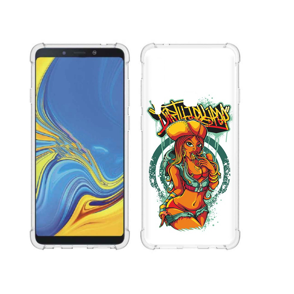 

Чехол MyPads Tocco для Samsung Galaxy A9 нарисованная девушка комикс (PT118683.560.500), Прозрачный, Tocco