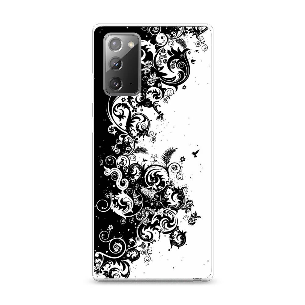

Чехол на Samsung Galaxy Note 20 "Черно белый узор", Белый;черный;серый, 2100950-3