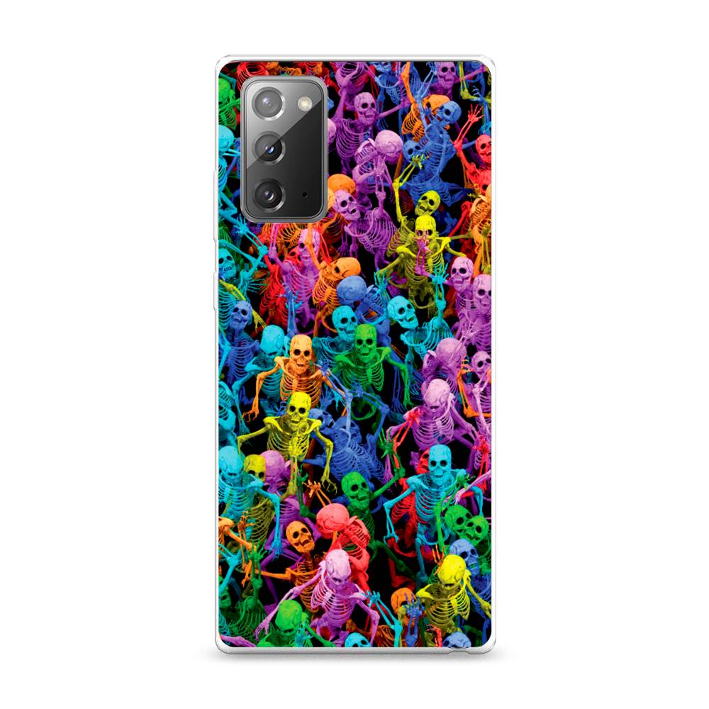 

Чехол на Samsung Galaxy Note 20 "Вечеринка скелетов", Фиолетовый;желтый;оранжевый, 2100950-6
