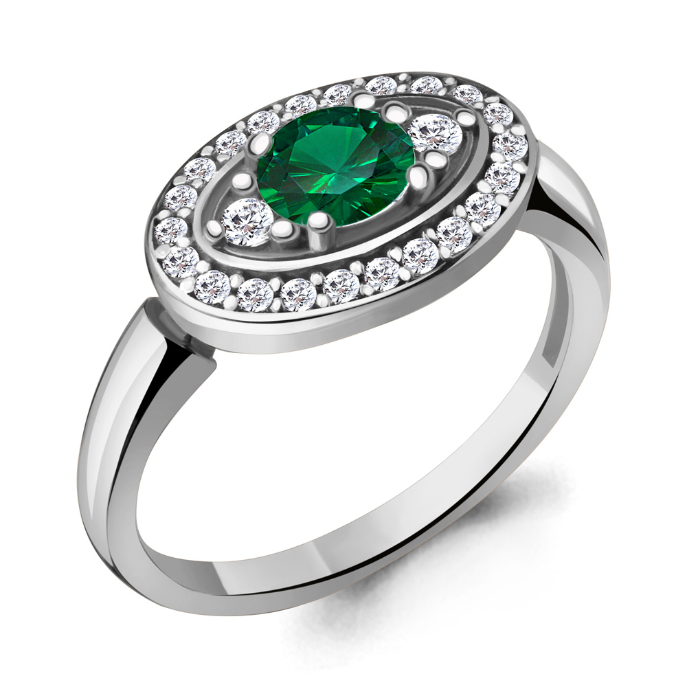 

Кольцо из серебра с фианитом Aquamarine Aquamarine 68747АГ_925_р р. 17, 68747АГ_925_р