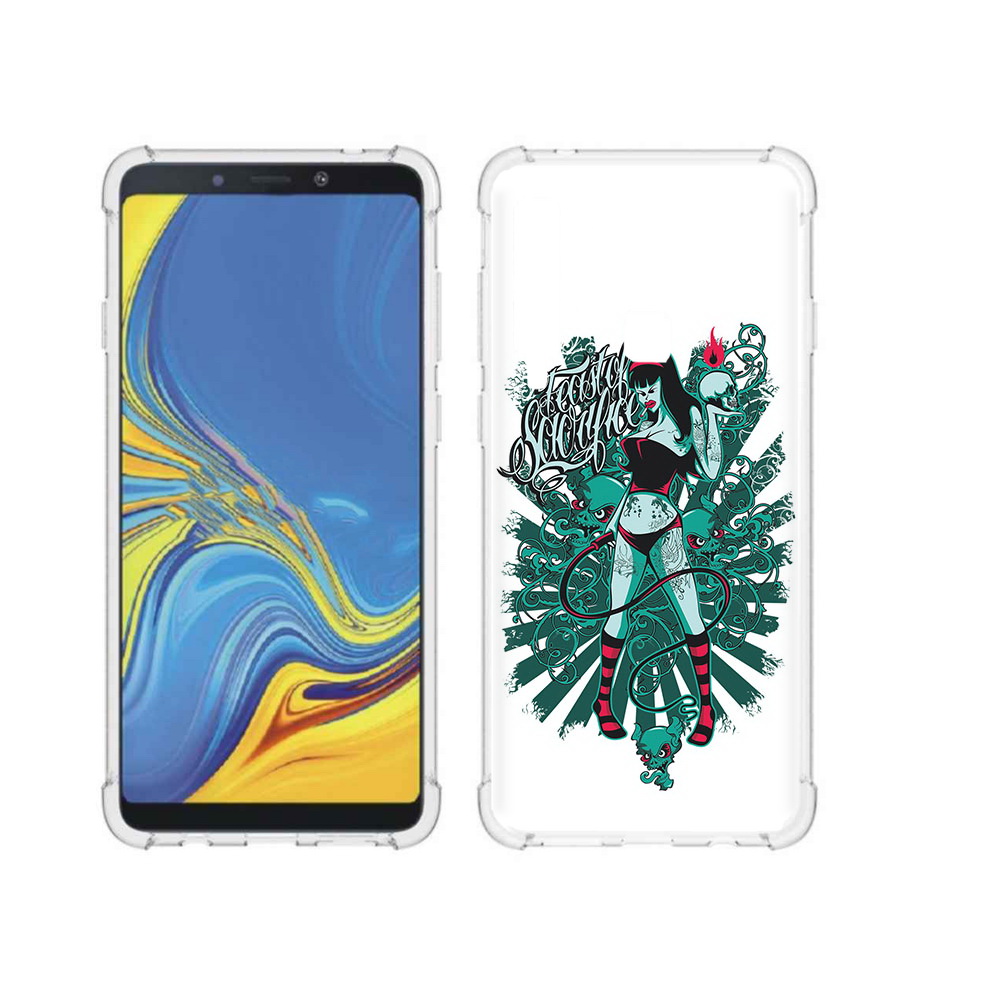 

Чехол MyPads Tocco для Samsung Galaxy A9 нарисованная девушка в татуировках, Прозрачный, Tocco