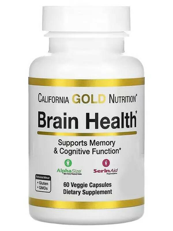 California Gold Nutrition Brain Health,  60 капсул