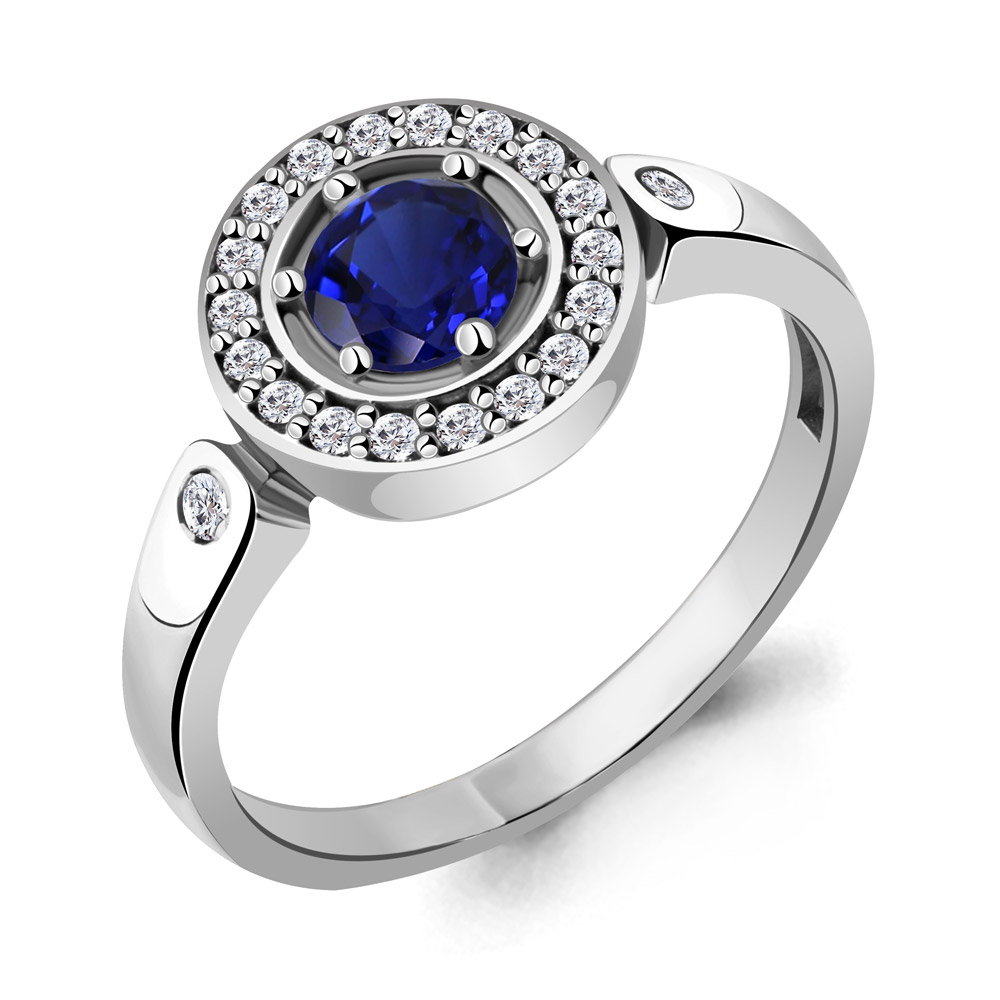 

Кольцо из серебра с фианитом Aquamarine Aquamarine 68743АБ_925_р р, 68743АБ_925_р