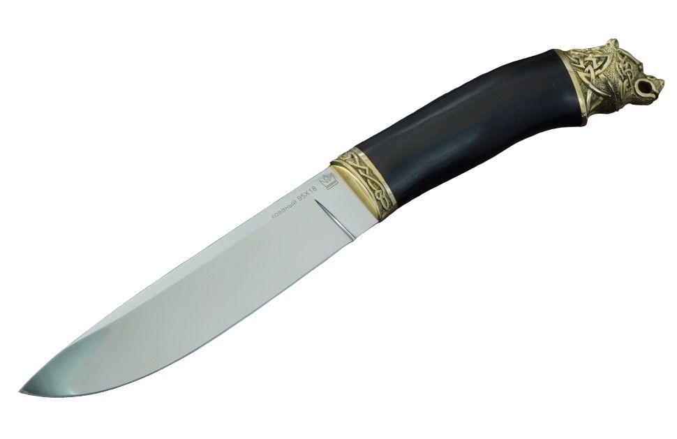 фото Мастерская самойлова нож волк 3 (95х18, литье латунь)