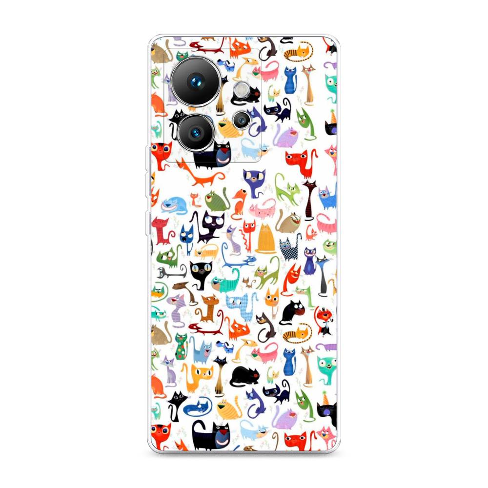 

Чехол на Infinix Zero Ultra 5G "Цветные коты", Разноцветный, 3102850-1