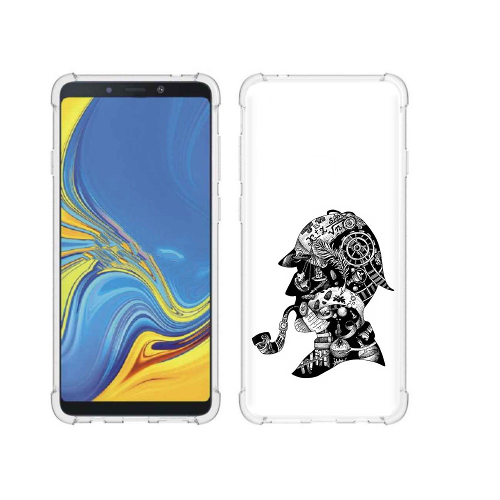 

Чехол MyPads Tocco для Samsung Galaxy A9 мужчина с трубкой абстракция (PT118683.560.488), Прозрачный, Tocco