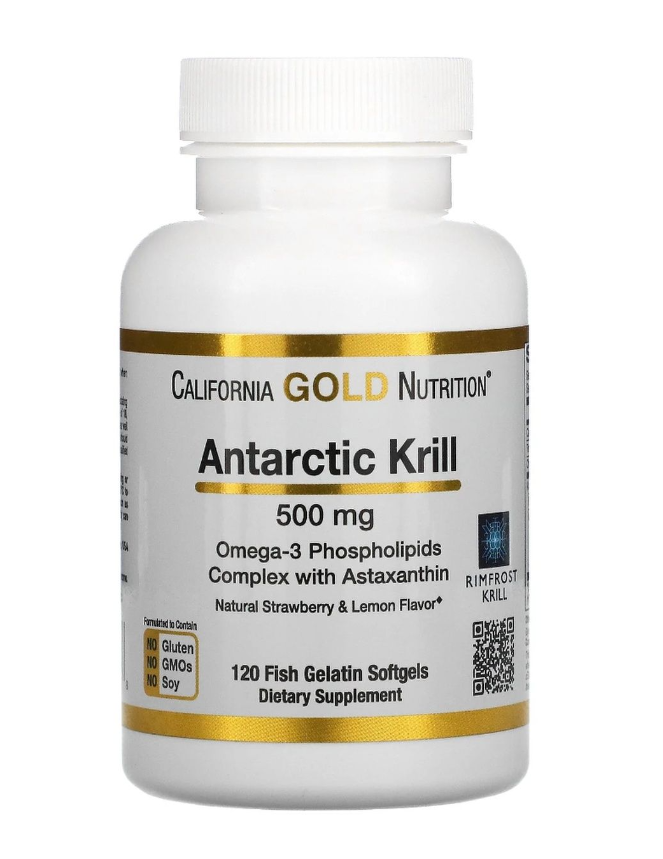 Antarctic Krill Oil, Omega-3 with Astaxanthin, 500 mg, 120 капсул