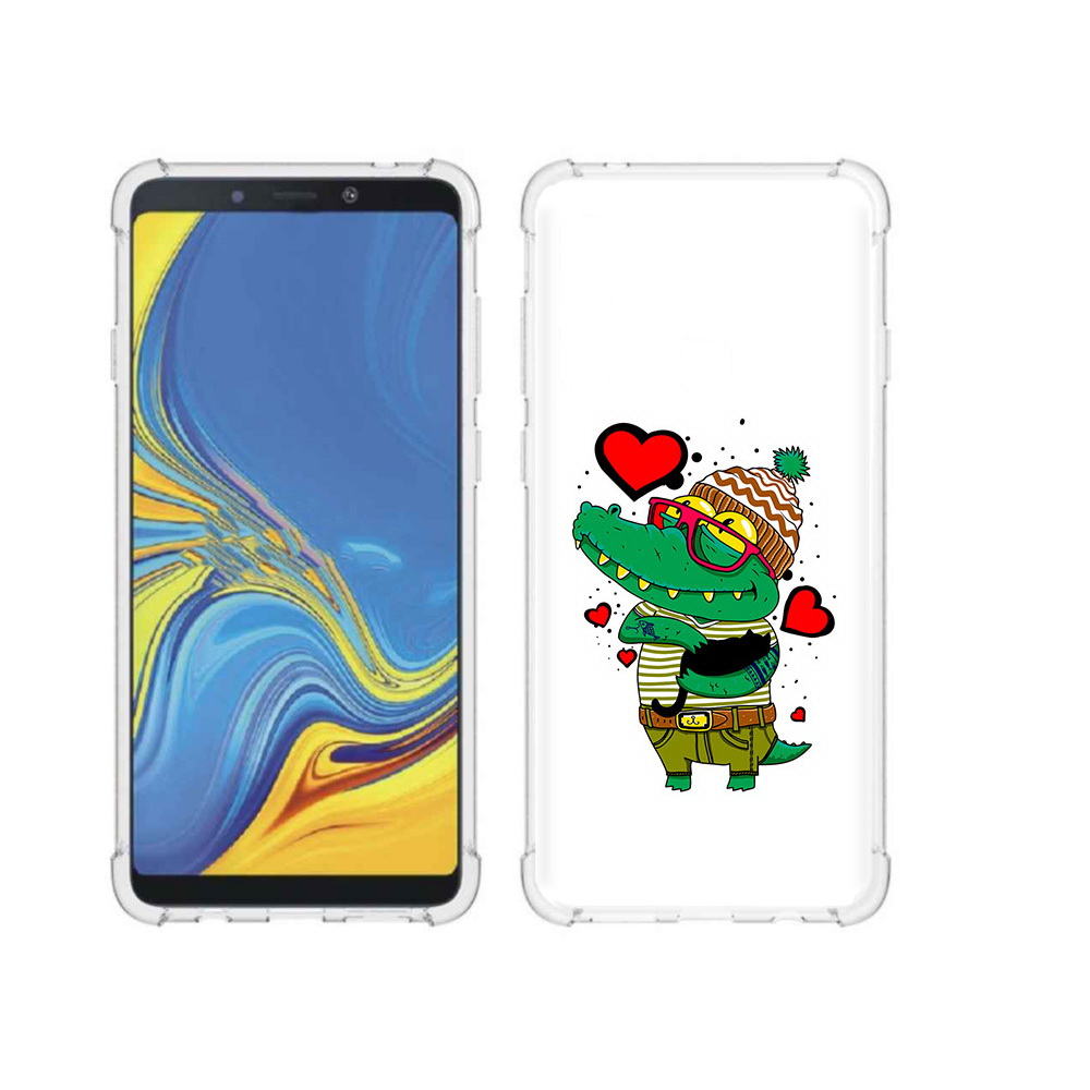 

Чехол MyPads Tocco для Samsung Galaxy A9 Влюбленный крокодил (PT118683.560.48), Прозрачный, Tocco
