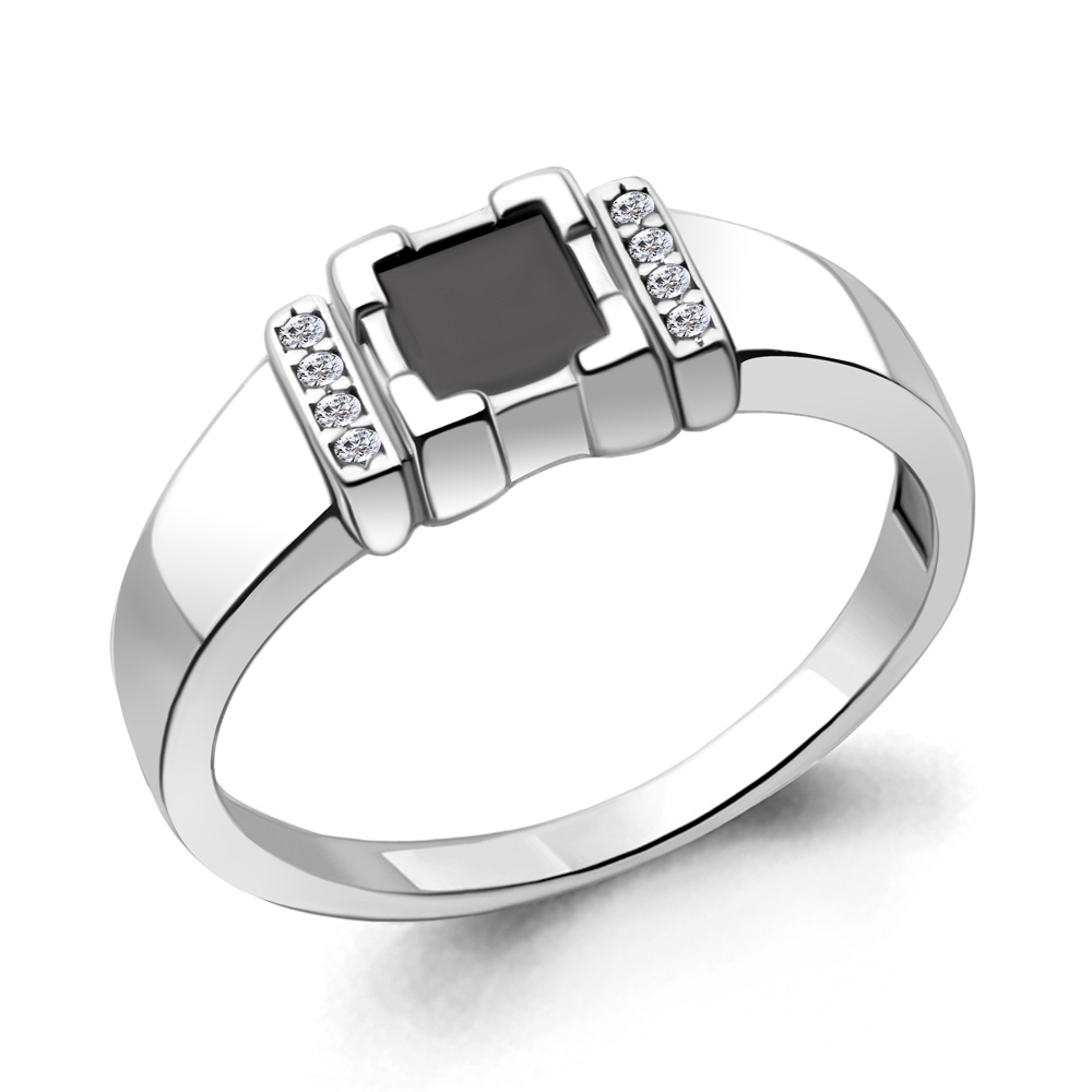 

Кольцо из серебра с фианитом р.19,5 Aquamarine 68738АЧ_925_р, 68738АЧ_925_р