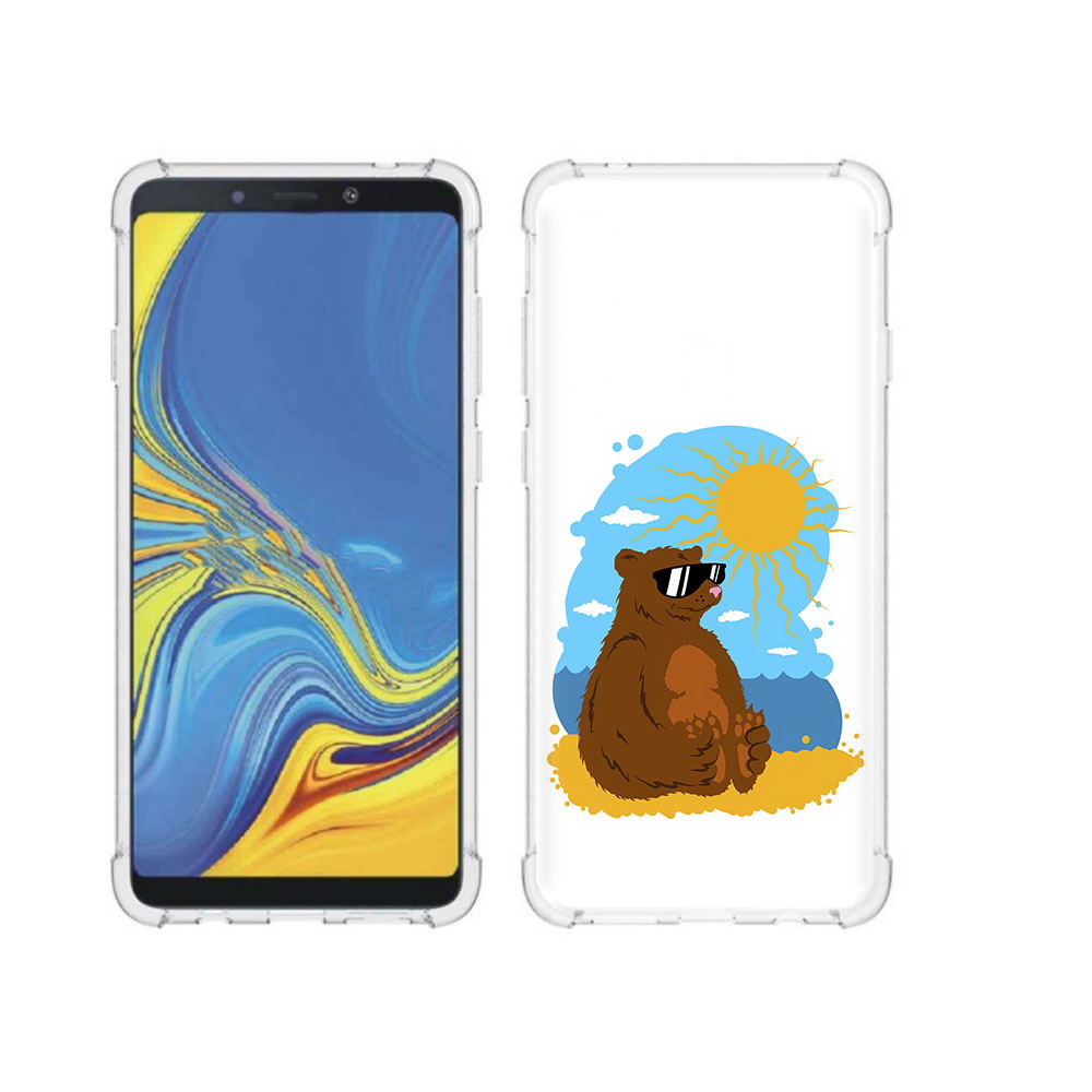 

Чехол MyPads Tocco для Samsung Galaxy A9 медведь на чиле (PT118683.560.468), Прозрачный, Tocco