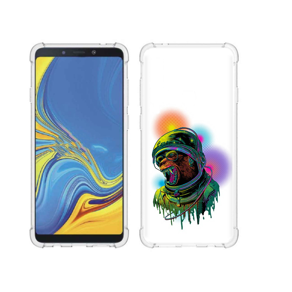 

Чехол MyPads Tocco для Samsung Galaxy A9 медведь космонавт (PT118683.560.466), Прозрачный, Tocco