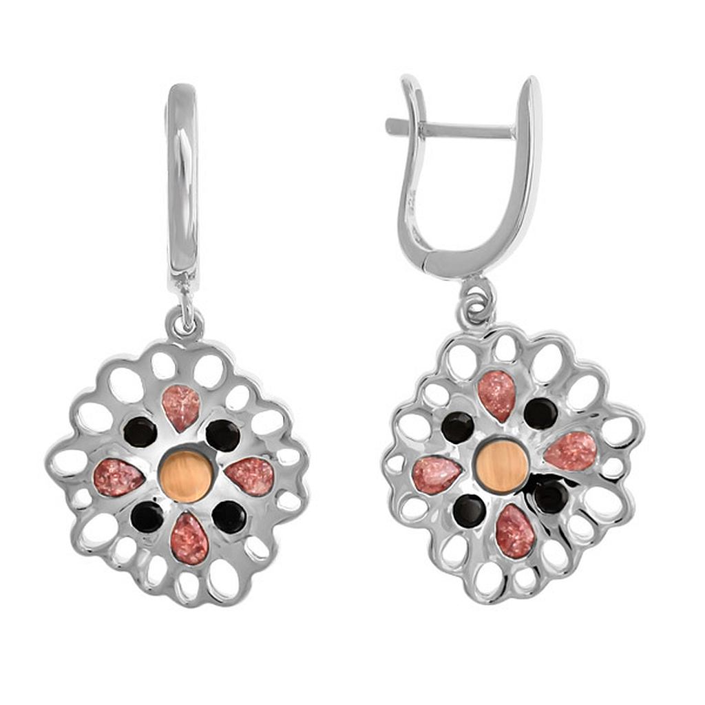 

Серьги из серебра с кошачим глазом Balex Jewellery 2432930061, 2432930061