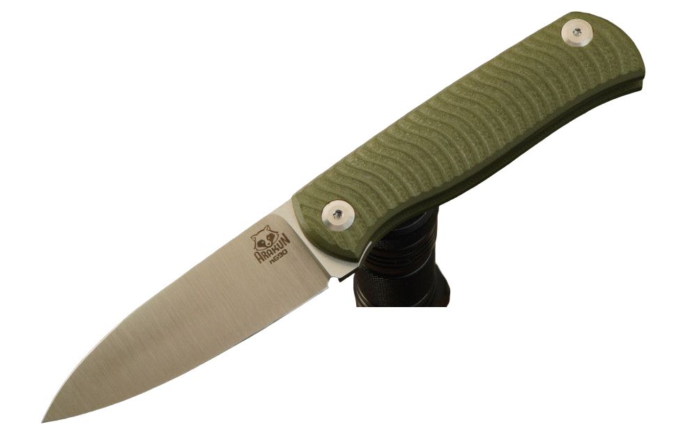 

Фрикционный складной нож Arakun Knives Исток зеленый, сталь N690, Knives Исток