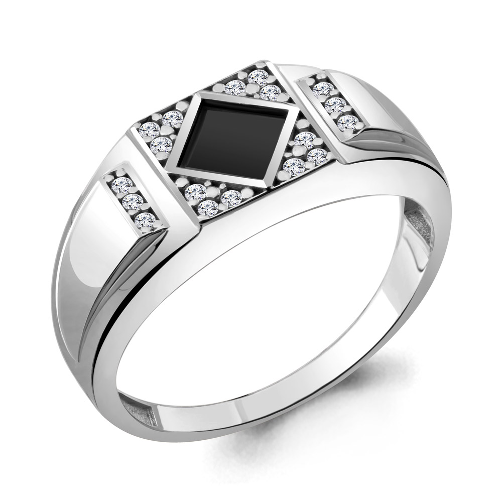 

Кольцо из серебра с фианитом р. Aquamarine 68722АЧ_925_р, 68722АЧ_925_р