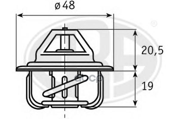 Термостат Chevrolet Aveo/Cruze/Lacetti/Lanos/Nexia Era 350048