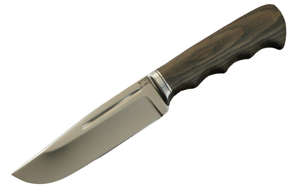 

Дамасский Клинок нож Барсук, сталь Bohler K110, Коричневый, Барсук