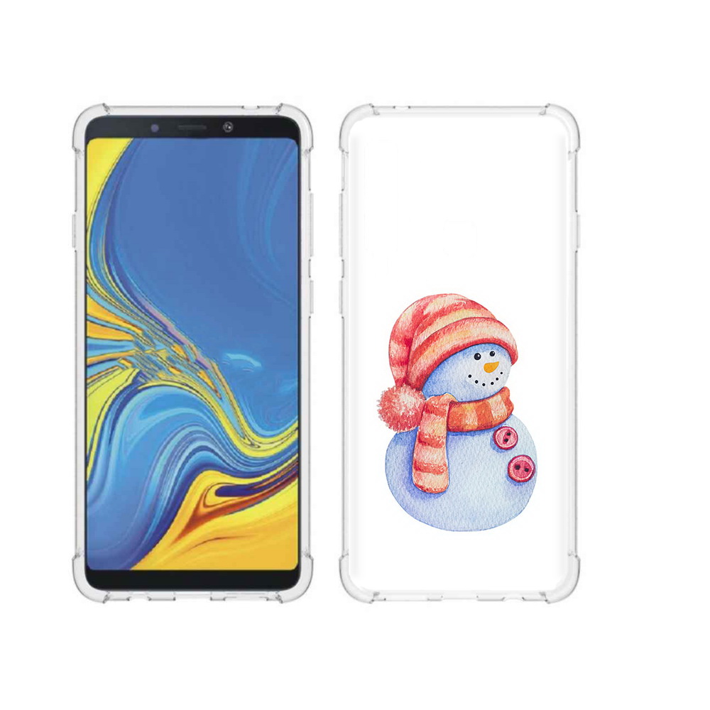 

Чехол MyPads Tocco для Samsung Galaxy A9 Веселый снеговик (PT118683.560.44), Прозрачный, Tocco